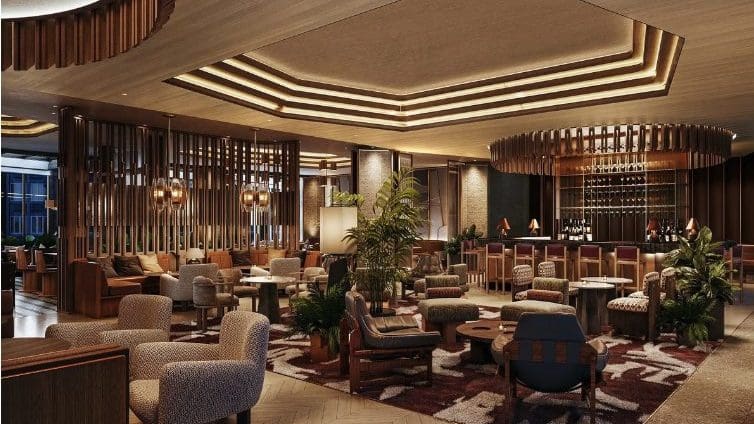 The Jay Hotel brings theatrical design + vibey dining to SF’s FiDi.